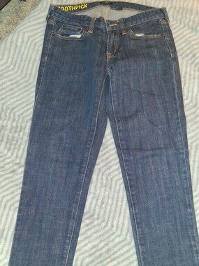 J. Crew Women's Skinny Jeans in Indigo Blue with Contrast Stitching